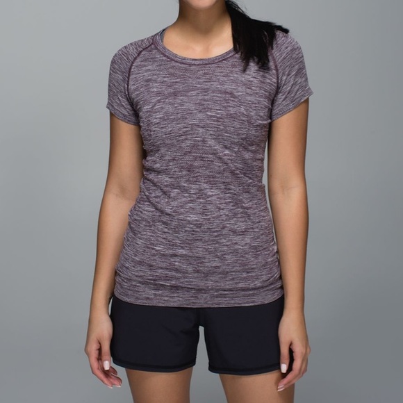lululemon athletica Tops - Lululemon Swiftly Tech Short Sleeve Crew
Heathered Black Cherry-4